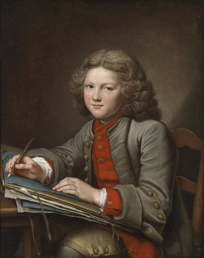 Un ragazzo che disegna da Nicolas Bernard Lepicie